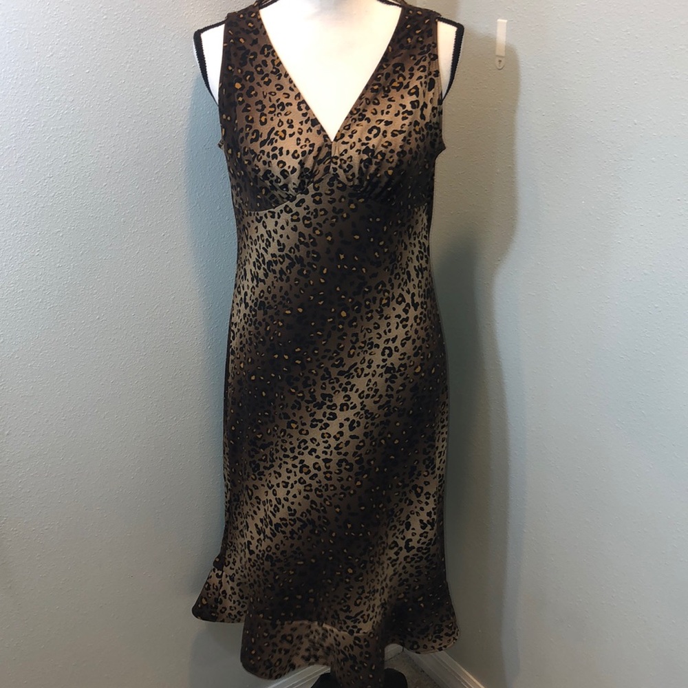 BCBG Maxazria L cheetah dress